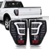 G-PLUS Tail Light Assembly Compatible with Ford F150 2009-2014,Only Fit LED Style,Rear Brake Tail Lamps w/Wiring Harness Left & Right Clear lens Black Housing Luces Traseras Faros Traseros
