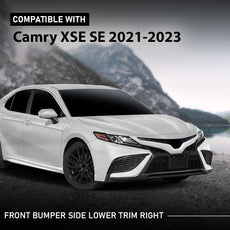 G-PLUS Front Lower Bumper Side Trim Right for Toyota Camry XSE SE 2021-2023 Matte Front View