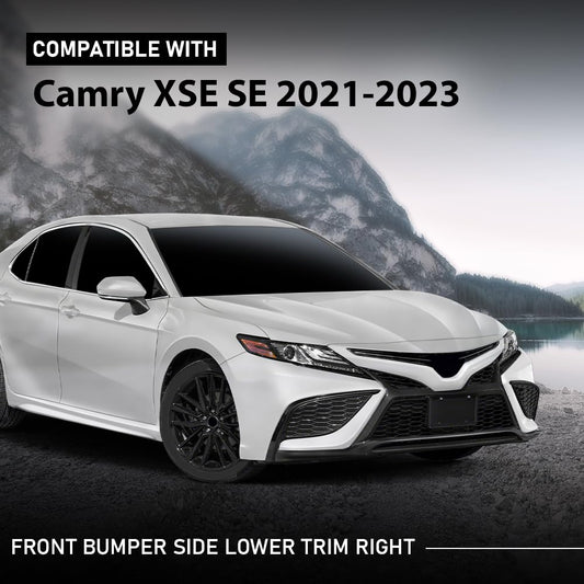 G-PLUS Front Bumper Side Lower Trim Right Matte Compatible with Toyota Camry XSE SE 2021-2023 5312306190