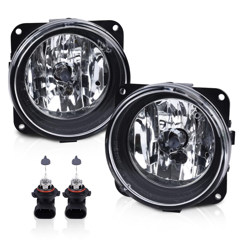 Fog Lights Front Driving Light Assembly Compatible with Ford Mustang Cobra 2003-2004 Fit Ford Focus(SVT Models Only) 2002-2004 Fit Ford Escape 2005-2007 Lincoln LS 2002 Clear Lens
