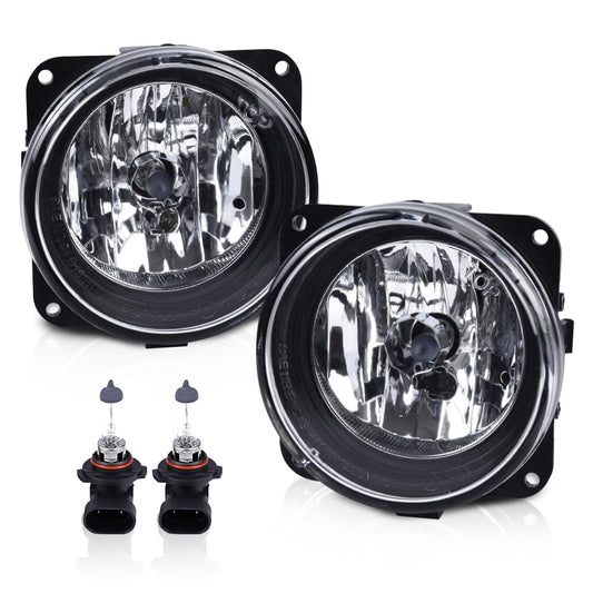 Fog Lights Front Driving Light Assembly Compatible with Ford Mustang Cobra 2003-2004 Fit Ford Focus(SVT Models Only) 2002-2004 Fit Ford Escape 2005-2007 Lincoln LS 2002 Clear Lens