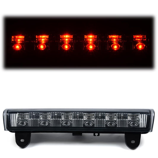 G-PLUS LED Third Brake Light Compatible with Chevy Suburban Tahoe/GMC Yukon 2000-2006 3rd Stop Tail Lamps, Smoky Lens Chrome Housing, GM2890107