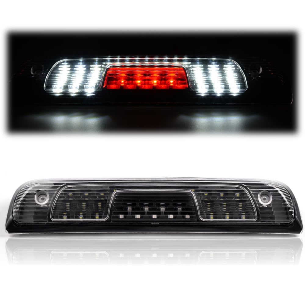 G-PLUS LED 3rd Third Brake Light Compatible with Chevy Silverado GMC Sierra 1500 2500 HD 3500 HD 2014-2018 High Mount Brake Light(Black Housing Clear Lens) 23509162, 20979071