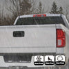 G-PLUS Rear LED Third Brake Light Compatible With Chevy Silverado/GMC Sierra1500/2500HD/3500 2014 2015 2016 2017 2018,3RD Cargo Led Tail Lamps Red Smoky lens Chrome Housing