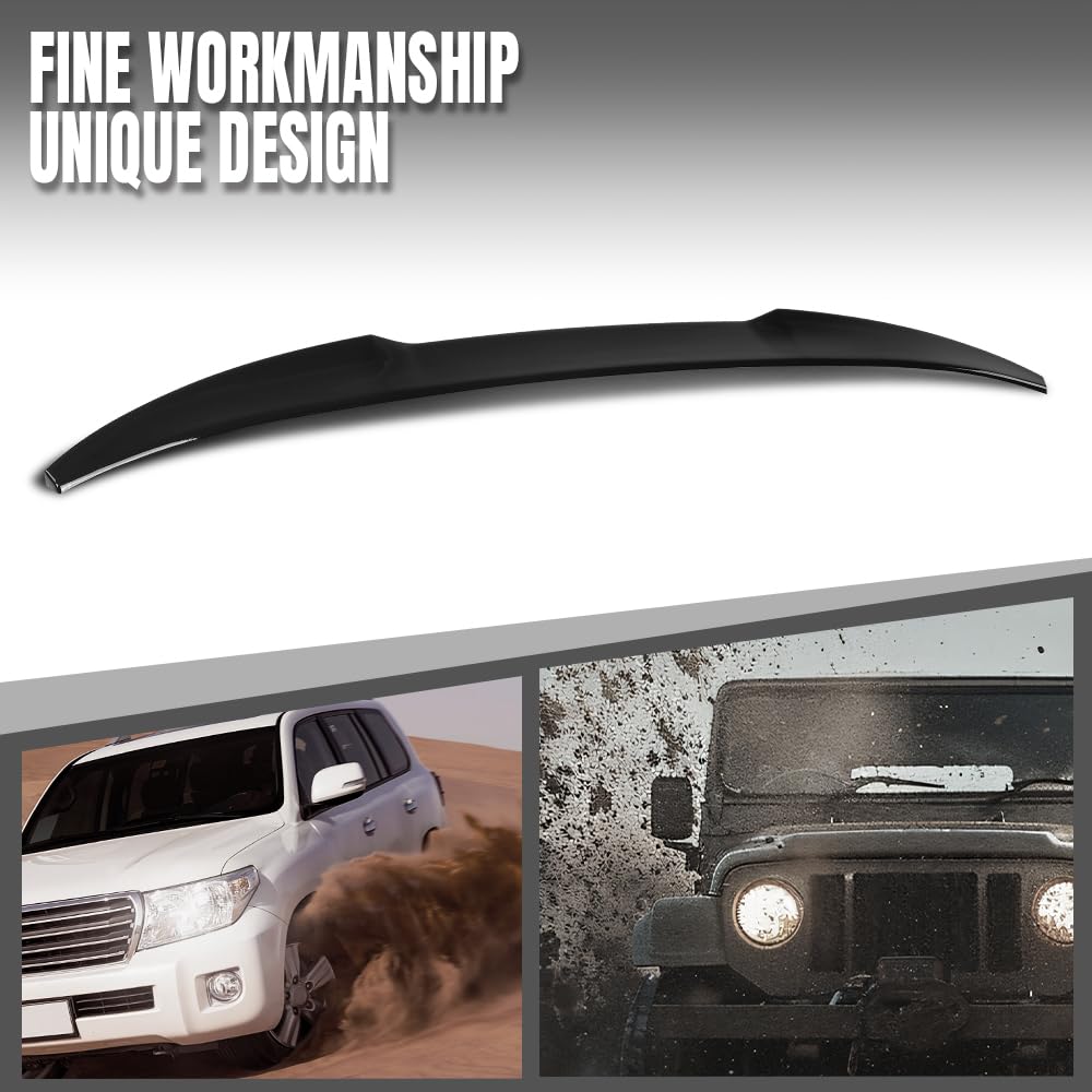 G-PLUS Rear Trunk Spoiler Wing Compatible with BMW X4 G02 2019 2020 2021 2022 2023 2024 Rear Spoiler Roof Wing Glossy Black