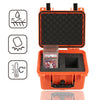 G-PLUS Orange Graded Card Storage Box Fit BGS PSA SGC FGS Graded Sports Trading Cards, Deep Travel Size Waterproof Case Slab Holder & Protector Holds 45 PSA Graded Cards or 100 Ungraded Cards