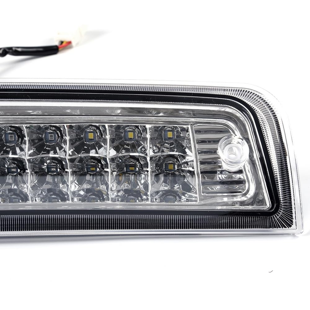 G-PLUS LED 3rd Third Brake Light Compatible with Dodge Ram 1500 2009-2017, Fit Dodge Ram 2500 3500 2010-2017 3rd High Mount Stop Lamp, Clear Lens Chrome Housing