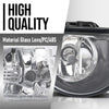 G-PLUS Front Bumper Fog Light Lamps Left & Right Side Pair Compatible with Audi A8 D3 2004 2005 2006 2007 4E0941699A, 4E0941700A Black