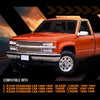 G-PLUS Out-Channel Mount Ventvisor Window Deflectors Compatible with Chevy/GMC C/ K1500/ 2500/3500 Standard Cab 1988-1999 2 PCS Smoky
