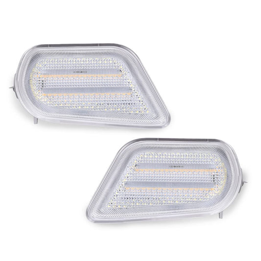 G-PLUS Side Marker Corner Parking Light Compatible With 1998-2002 Pontiac Firebird Trans Am Front Bumper Corner Marker Turn Signal Lamp 10301404 10301405 GM2520177 GM2521177
