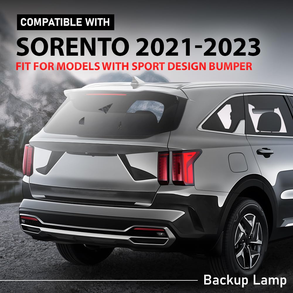 G-PLUS Rear Right Back Up Light, Compatible with Kia Sorento 2021-2023, Passenger Side, 92406P2000, KI2893104, 92406-P2000