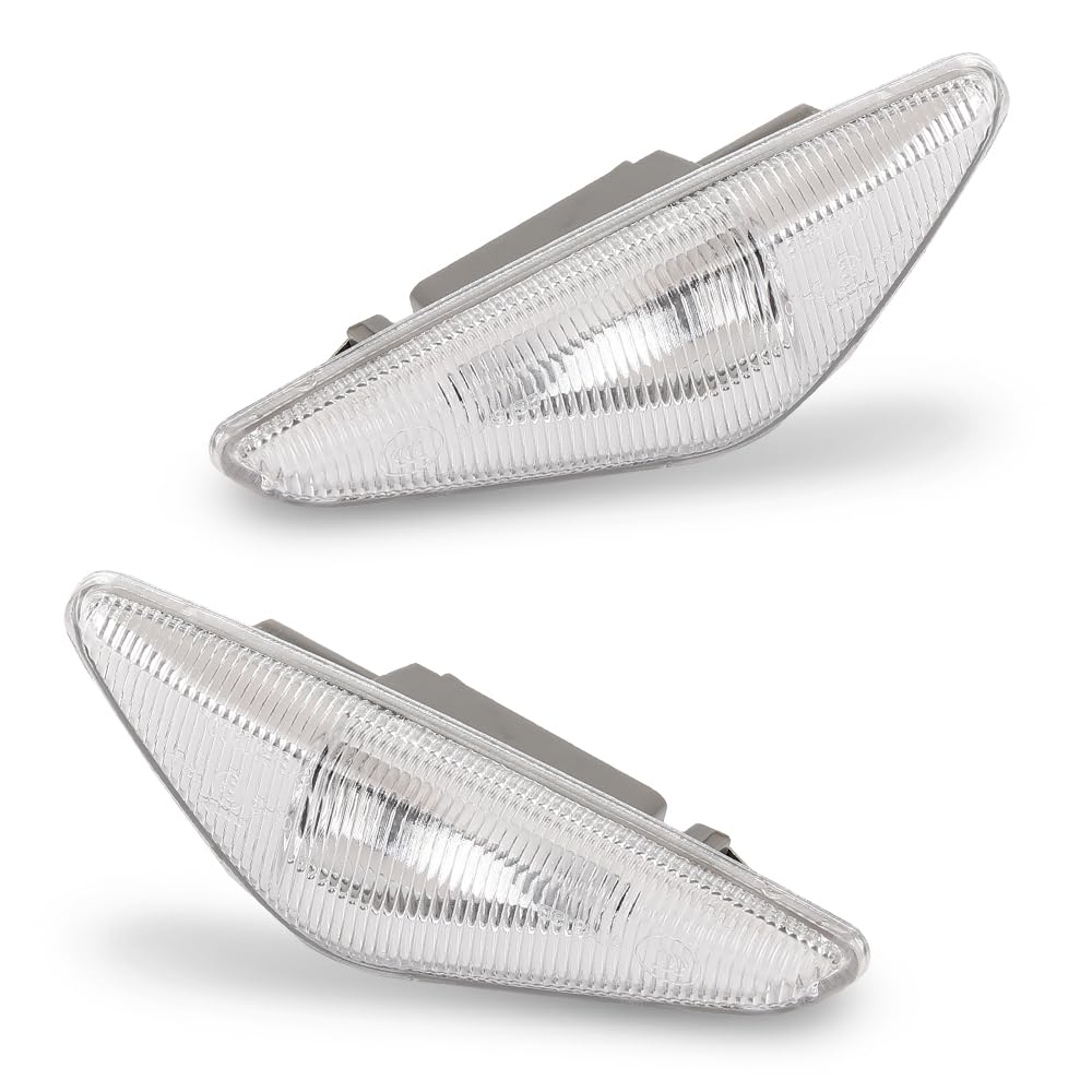 G-PLUS Pair Front Turn Signal Light Side Marker Light, Compatible with BMW X5 E70 2007-2014/ X3 F25 2011-2015/ X6 E71 2008-2014, LH Driver & RH Passenger Side 2PCS, 63137171007, 63137171008