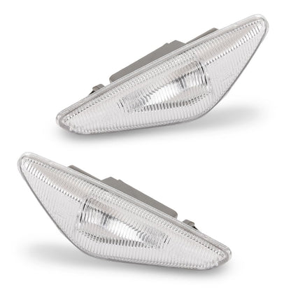 G-PLUS Pair Front Turn Signal Light Side Marker Light, Compatible with BMW X5 E70 2007-2014/ X3 F25 2011-2015/ X6 E71 2008-2014, LH Driver & RH Passenger Side 2PCS, 63137171007, 63137171008