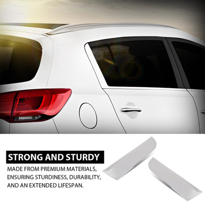 G-PLUS Pair Rear Door C Pillar Molding, Compatible with Kia Sportage 2011-2016, LH Driver & RH Passenger 2PCS, Chrome, 832703W000, 832803W000, 83270-3W000, 83280-3W000