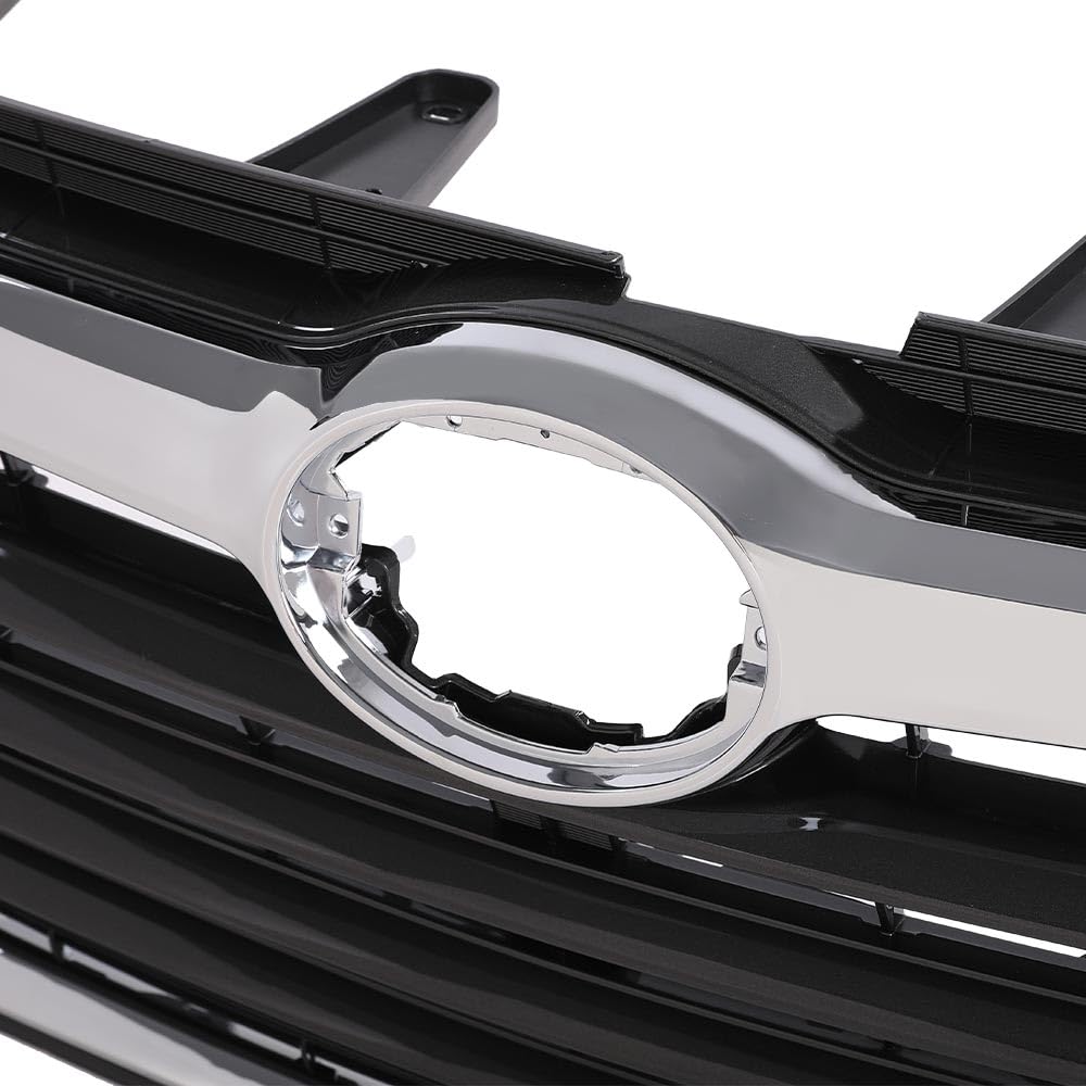 G-PLUS Chrome Front Bumper Upper Grill Grille ABS Compatible with 2014-2016 Toyota Highlander