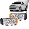 G-PLUS LED Left and Right DRL Headlights Assembly & Fog Lights Compatible with Chevy Silverado/Avalanche 2003-2006 (Clear lens Chrome Housing Clear Reflector Headlight + Fog Lights)