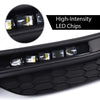 G-PLUS Front Bumper Fog Lights Lamps with Bezels Switch and Wiring Kit Compatible with Honda Accord 4-Door Sedan 2016 2017 Clear Lens