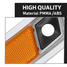G-PLUS Bumper Reflector Side Marker Light 2PCS for BMW X5 2011-2013 Front Left Right Additional Angle