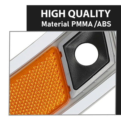 G-PLUS Pair Front Bumper Reflector Side Marker Light, Compatible with BMW X5 2011-2013 (submodel: xDrive35d, xDrive35i, xDrive50i), LH Driver & RH Passenger Side 2PCS, BM1084104, 63147274434