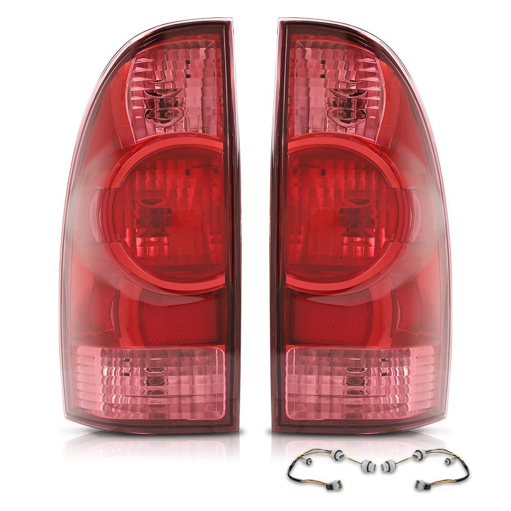 G-PLUS Tail Lights Lamps Assembly Compatible with Toyota Tacoma 2005-2015 Driver & Passenger Side Rear Brake Lamp Rear Lights Luces Traseras