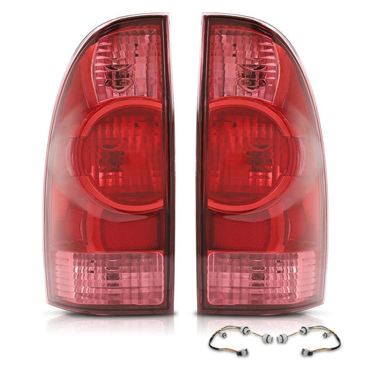 G-PLUS Tail Lights Assembly,Compatible with Toyota Tacoma 2005-2015 Rear Lights，Left Driver & Right Passenger Rear Brake Lamp Luces Traseras