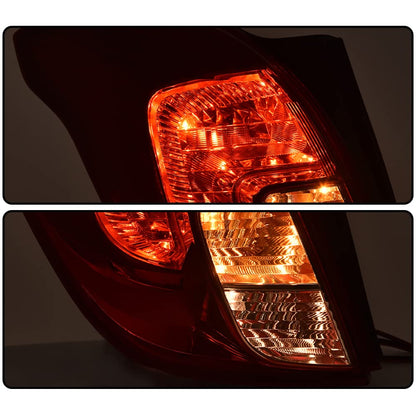 G-PLUS Rear Tail Light, Compatible with Buick Encore 2013-2016 4-Door Sport Utility,Driver Side Only LED Red Lens Chrome Housing Luces Traseras Rear Brake Lamps Assembly