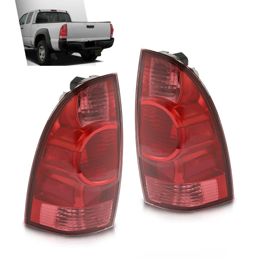 G-PLUS Tail Lights Lamps Assembly Compatible with Toyota Tacoma 2005-2015 Driver & Passenger Side Rear Brake Lamp Rear Lights Luces Traseras