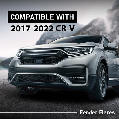 G-PLUS Front Fender Flares Trim Compatible with CRV Hybrid 2020-2022/Fit Honda CRV 2017-2022 74115TLAA02 74165TLAA02 HO1291108 HO1290108 Driver & Passenger Side Wheel Cover