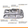 G-PLUS LED DRL Headlights Compatible with 1999-2002 Chevy Silverado/2001-2002 Silverado 1500HD 2500HD/00-06 Tahoe Suburban 1500 2500, Bumper Headlamps, 2Pcs Clear (Left+Right)