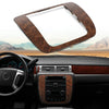 G-PLUS Dash Radio Bezel Trim Wood Grain Compatible with Chevy Silverado 1500 Tahoe GMC Sierra 1500 Yukon 2007-2014 15211886, 26887440, 15247458