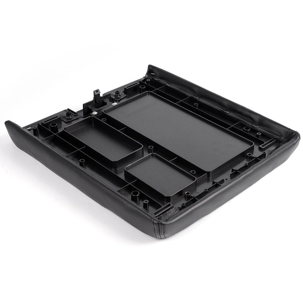 Gplus New Center Console Lid Assembly w/Latch Black for 2007-2013 Chevy Silverado GMC Sierra Yukon Pick ups Black Plastic Replaces 20864151