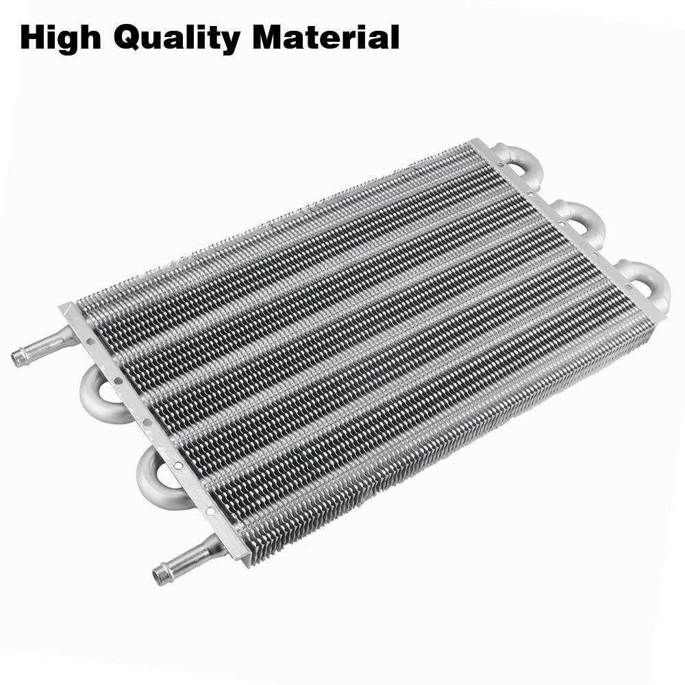 G-PLUS 6 Row AN6 Aluminum Engine Transmission Racing Oil Cooler with Mounting Kit Silver, Compatible with Universal Car Truck Trans Full