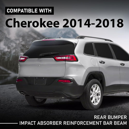 G-PLUS Rear Bumper Impact Absorber Reinforcement Bar Beam Compatible with Jeep Cherokee 2014-2018 68096078AB