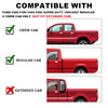 G-PLUS Corner Roof Moldings Compatible with Ford F250 F350 F450 F550 Super Duty 1999-2007 Regular & Crew Cab Only (Not Fit Extended Cab) YC3Z-2551728-PTM YC3Z-2551729-PTM Unpainted Black RH & LH
