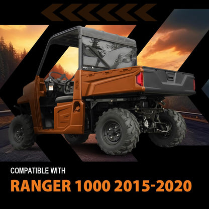 G-PLUS Rear Tailgate Cover Panel Compatible with Ford Ranger 1000 Diesel XP 900 570 2015-2020 Black