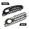 G-PLUS Fog Light Lamp Cover Grille Compatible with Audi A4 B8 S-Line S4 Models 2008-2012/ NOT Fit For Standard Bumper 88K0807681C, 8K0807682C