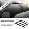 G-PLUS in-Channel Window Visors 4Pcs Compatible with Ford F150 Supercrew 2015-2025 & F150 Raptor SuperCrew 2017-2025 Rain Guards Side Wind Deflector with Tape Glossy Black