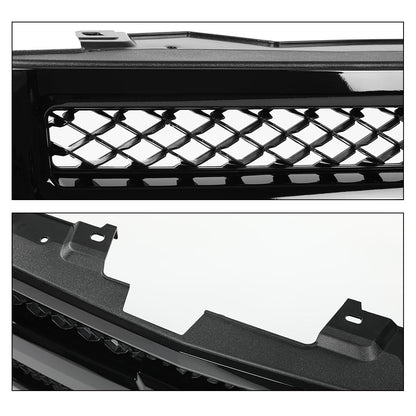G-PLUS Front Bumper Grille Grill Compatible with Chevy Silverado 1500 Hybrid 2009-2013/Fit Silverado 1500 XFE 2010-2013/Fit Silverado 1500 LS LT LTZ WT 2007-2013 25810707, 19303978