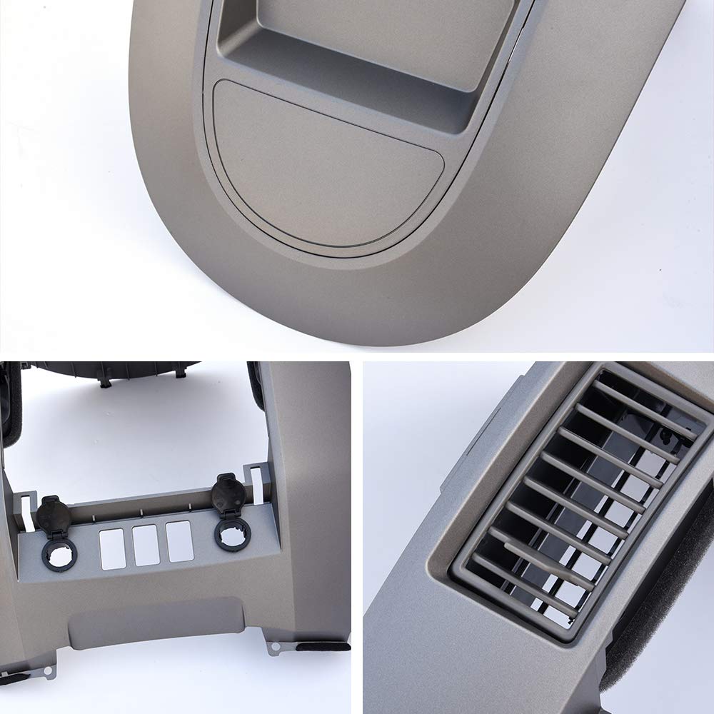 G-PLUS Center Dash Bezel Finisher Panel w/Cigarette Lighter Compatible with 2004 2005 2006 Nissan Titan XE SE Armada SE Radio AC Instrument Panel Lid 682578S800