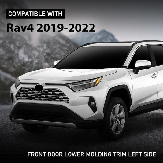 G-PLUS Front Door Lower Molding Trim Left Side Compatible with Toyota RAV4 2019-2022 75074-0R070