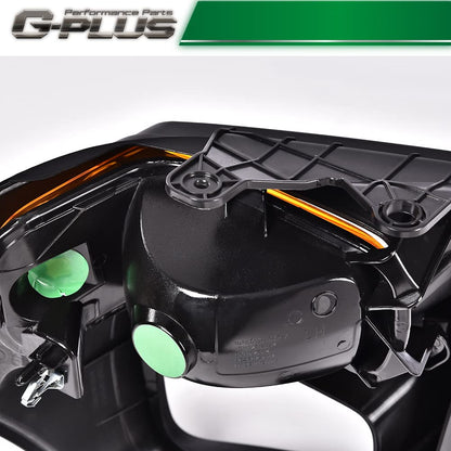 G-PLUS Headlight Trim Bezel with Parking Turn Signal Light Compatible With 08-14 Ford E150/08-14 Ford E250/08-19 Ford E350 (Passenger Side (Right))
