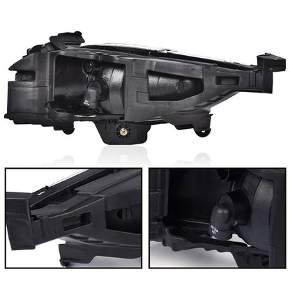 G-PLUS Front Bumper Fog Light Assembly Compatible with Sonata 2011 2012 2013 Clear Lens Driving Fog Lamps w/881 27W Bulbs Pair 92201-3Q000, 92202-3Q000