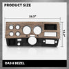 G-PLUS Dash Bezel Gauge Cluster Cover W/o AC Compatible with 1975 1976 1977 1978 1979 1980 Chevy GMC Pickup Truck W/o AC Black