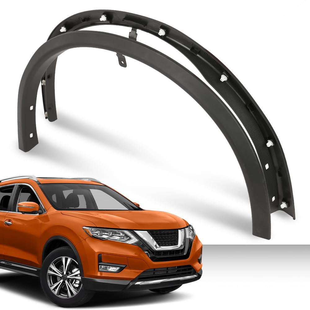 G-PLUS Fender Flares Front 2 PCS Set Compatible with Nissan Rogue 2014-2020 Driver and Passenger Side Textured Black Wheel Fender Trims 638609TA1A NI1291101 638619TA1A NI1290101