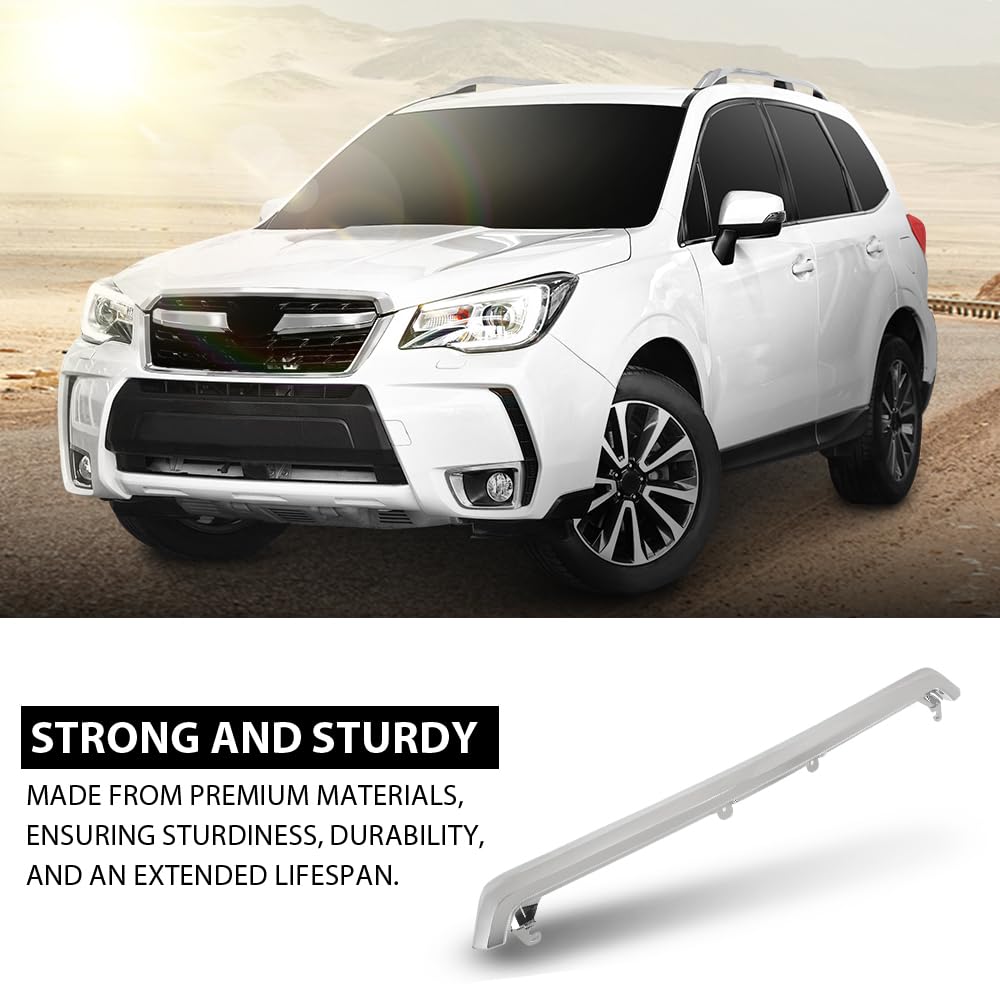 G-PLUS Hood Molding Trim Moulding Chrome Compatible with Subaru Forester 2014 2015 2016 14 15 16 91121SG011, SU1235100