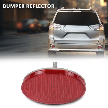 G-PLUS Rear Driver or Passenger Side Bumper Reflector Compatible with Toyota Corolla (submodel: Base, CE, LE, S, XLE, XRS) 2009-2010,Fit Toyota Sienna SE (Premium) 2011-2020 8191002040