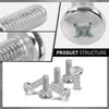 G-PLUS 100 License Plate Screws Compatible with Toyota Honda LX and Some Other Foreign Cars