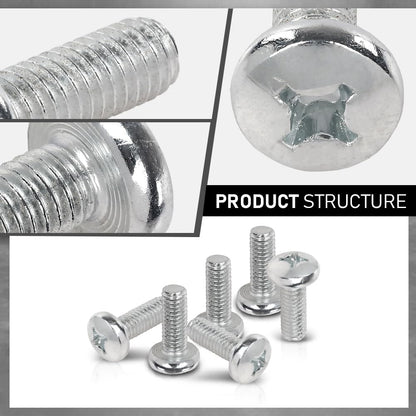 G-PLUS 100 License Plate Screws Compatible with Toyota Honda LX and Some Other Foreign Cars