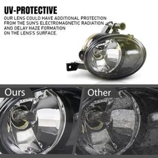 G-PLUS Fog Light Lamp 2PCS for VW Touareg 2011-2014 Black Product Features