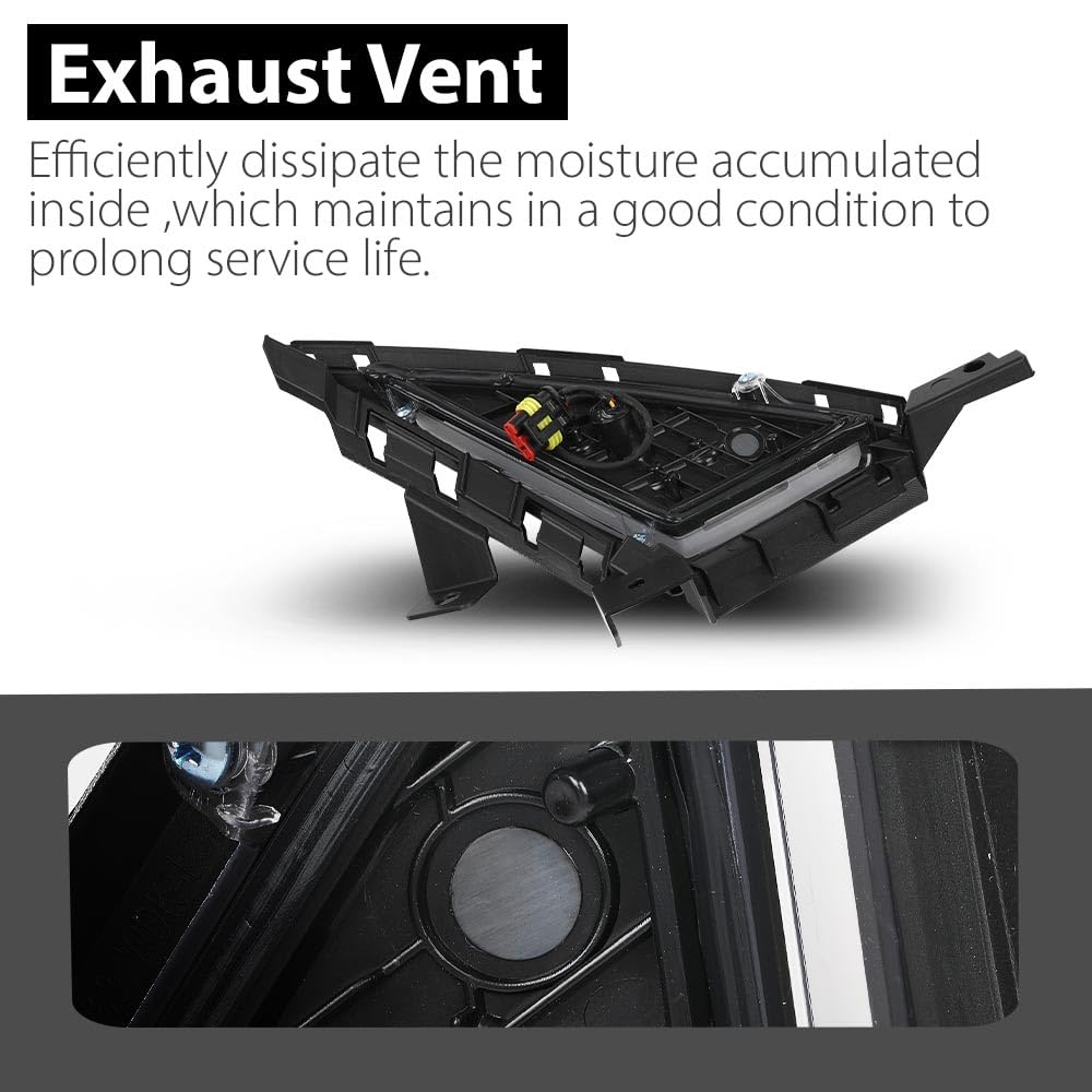 G-PLUS LED Fog Lights Daytime Running Lmap DRL w/Turn Signal Compatible with Hyundai Elantra 2021-2022,Not Fit Hybrid Model